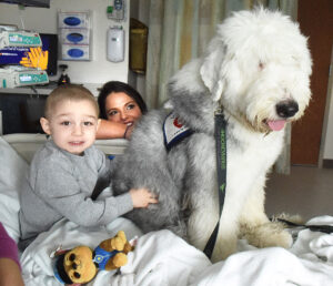 Ruby Memorial  Hospital offers therapy dog services for patients